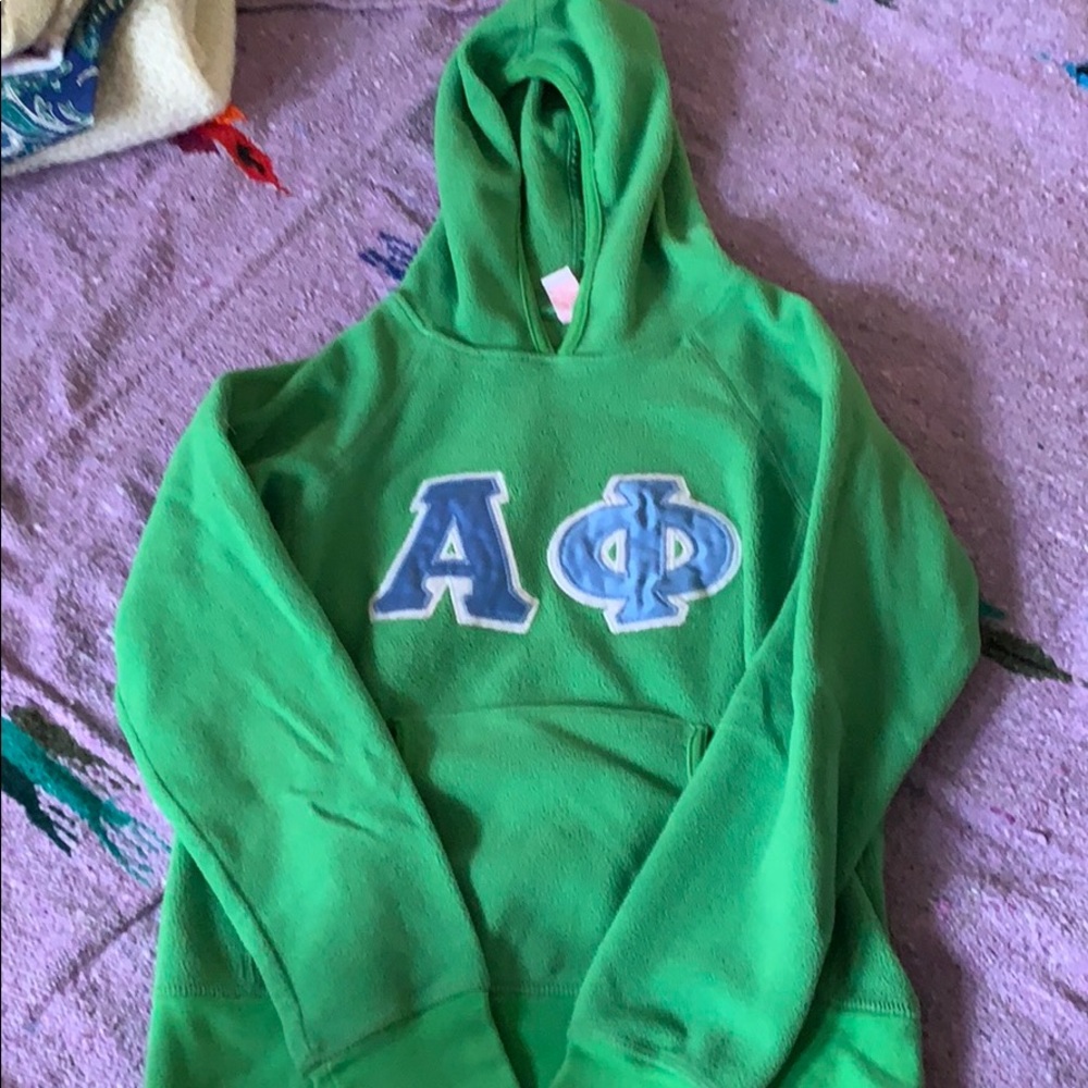 EVERYTHING MUST GO Green alpha phi hoodie